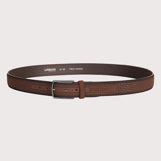 Select Belt - Soft And Durable Suede Leather Belt 3.5cm Width