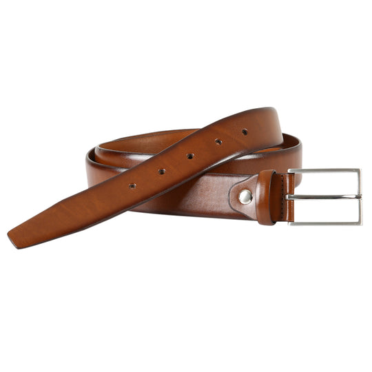 Men’s Genuine Leather Belt 3.5cm Wide – Casual Nickel-Free Square Buckle