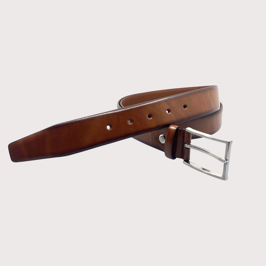 Gear Belt  -  Designer Genuine Leather Casual Belt 3.5 cm Width