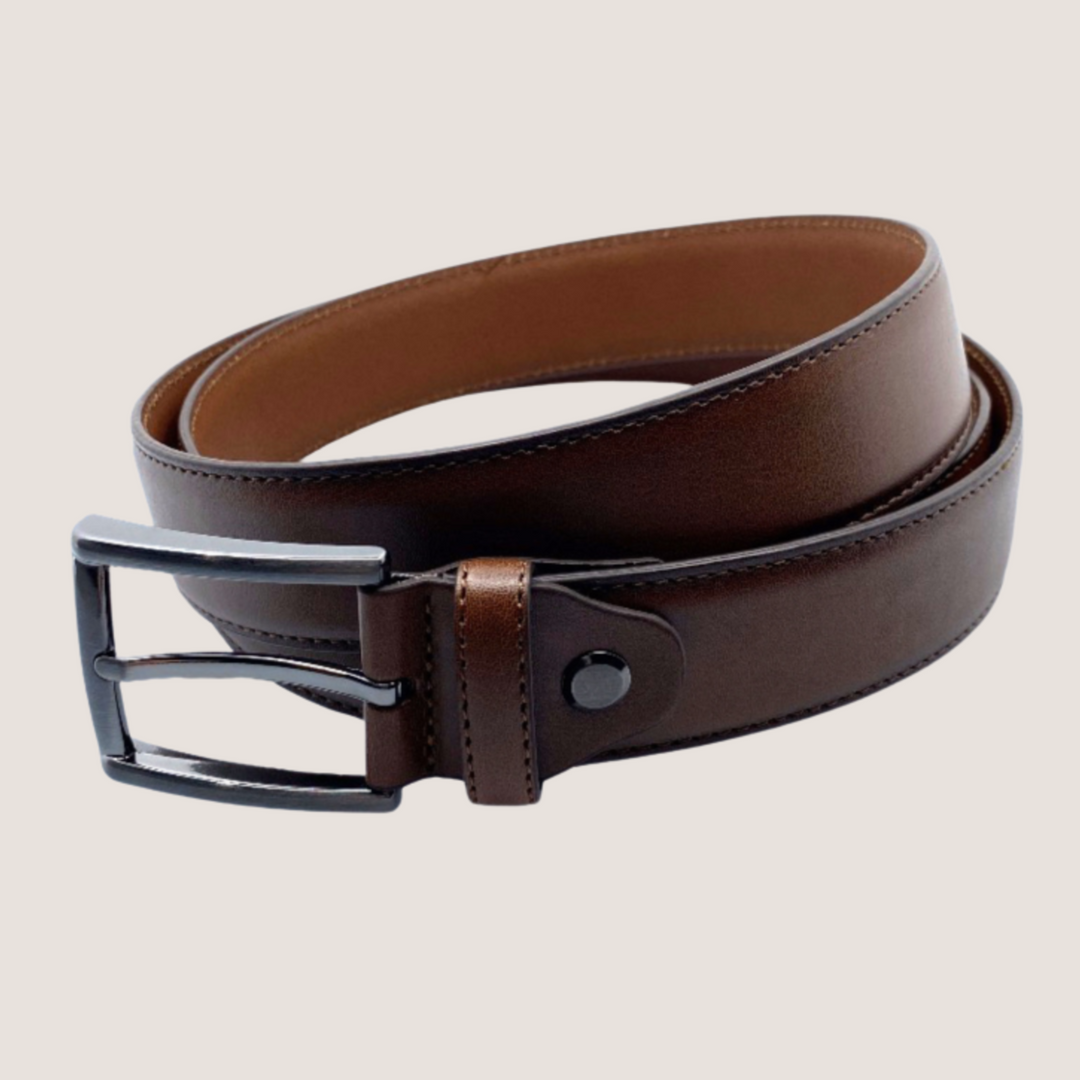 Vogue Belt - Genuine Leather Casual Belt 3.5 cm Width - Buckled Designer