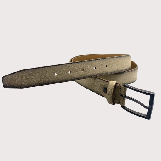 New York Belt - Suede Leather 100% Split Leather Belt