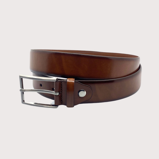 Gear Belt  -  Designer Genuine Leather Casual Belt 3.5 cm Width