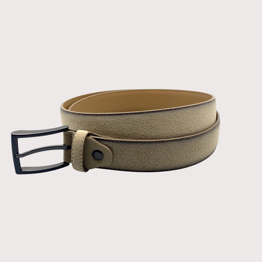 New York Belt - Suede Leather 100% Split Leather Belt