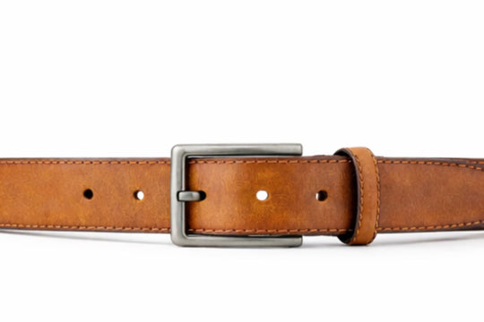 Classic Men’s Genuine Cow Leather Belt 3.5cm Wide with Nickel-Free Buckle – Suits & Jeans