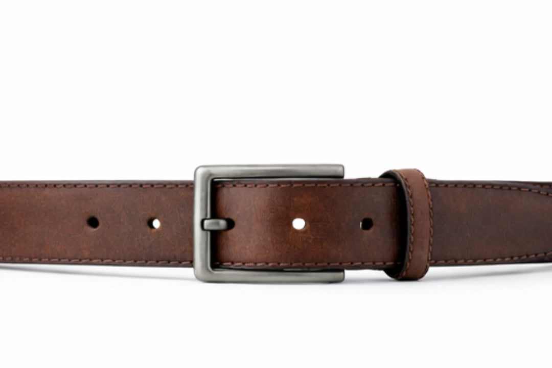 Classic Men’s Genuine Cow Leather Belt 3.5cm Wide with Nickel-Free Buckle – Suits & Jeans