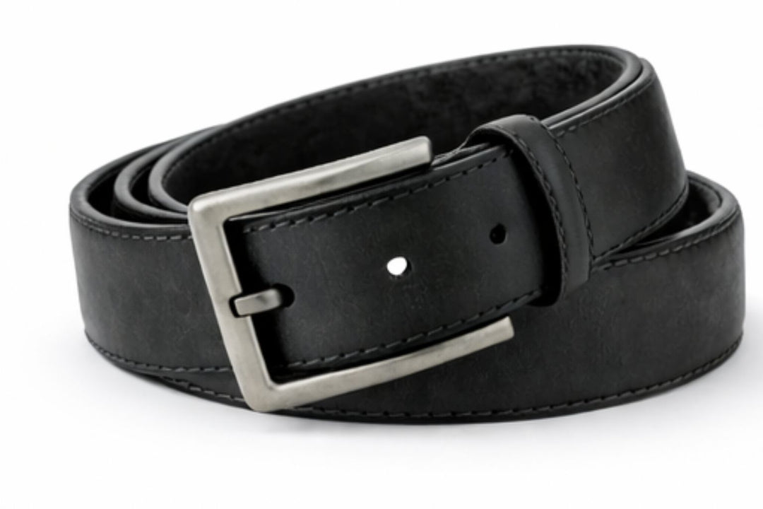 Classic Men’s Genuine Cow Leather Belt 3.5cm Wide with Nickel-Free Buckle – Suits & Jeans