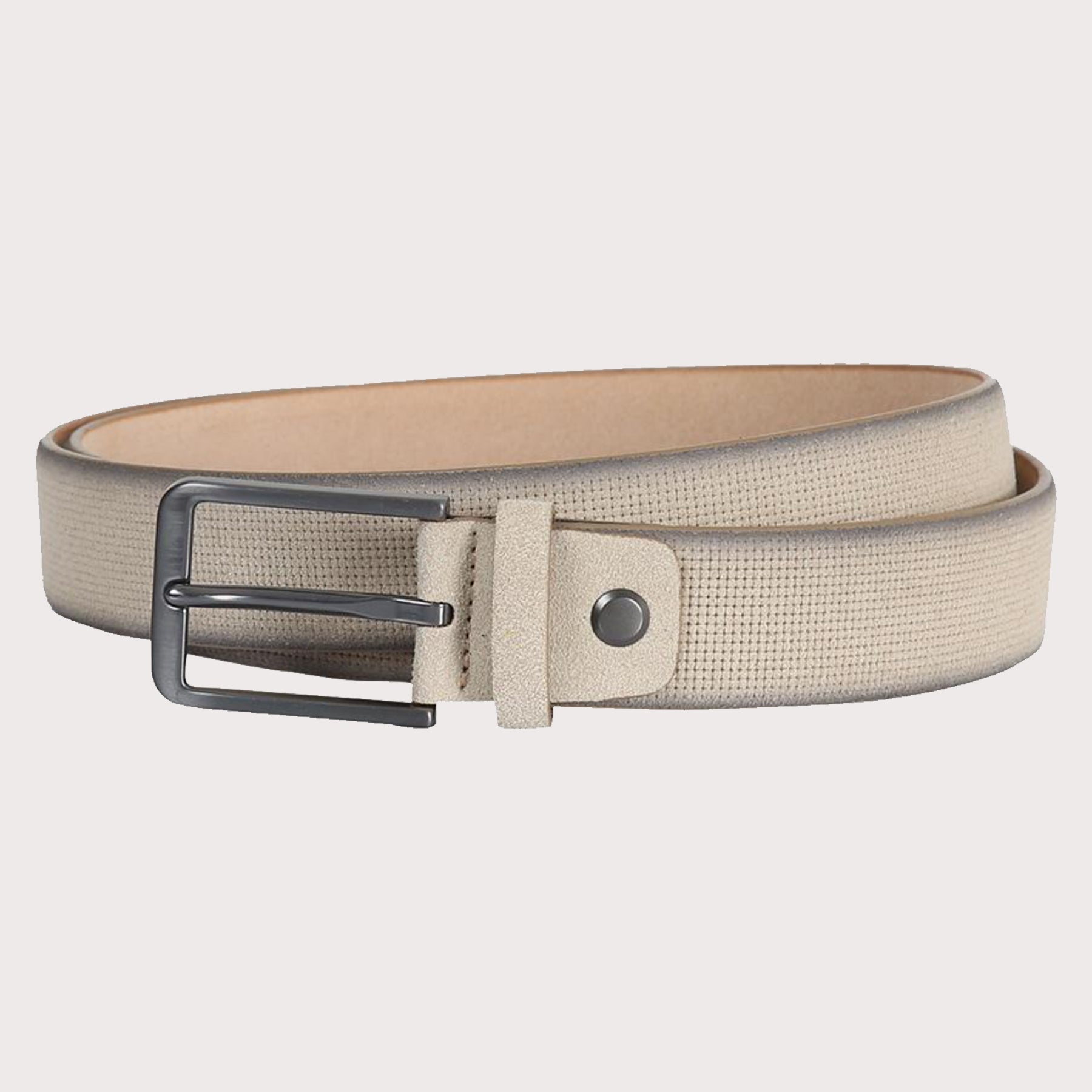Zorif Belt - 100% Suede Leather Casual Belt 3.5 cm Width