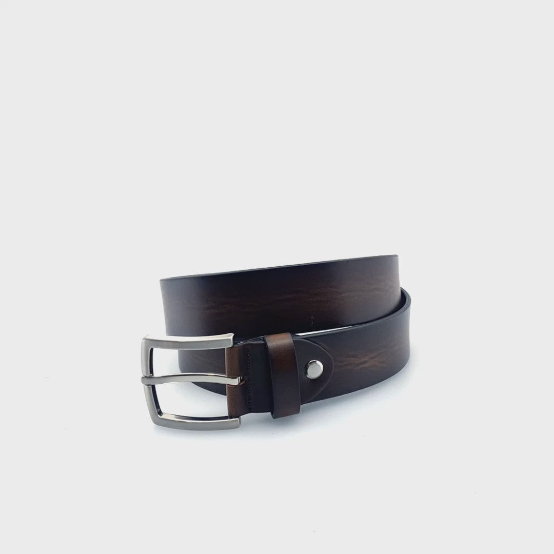 Orbital Belt - High Quality Split Leather Casual Belt 3.5 cm Width