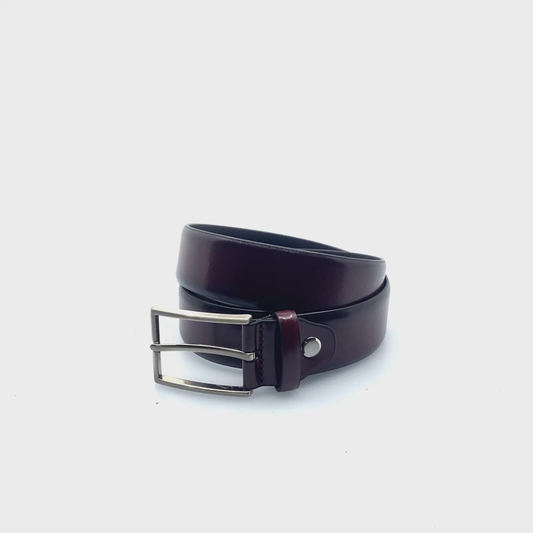 Gear Belt  -  Designer Genuine Leather Casual Belt 3.5 cm Width