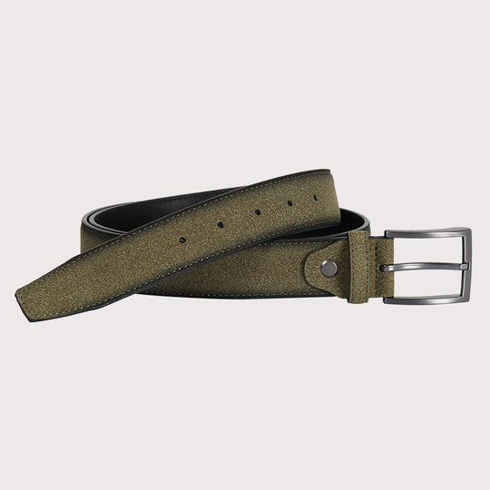 New York Belt - Suede Leather 100% Split Leather Belt