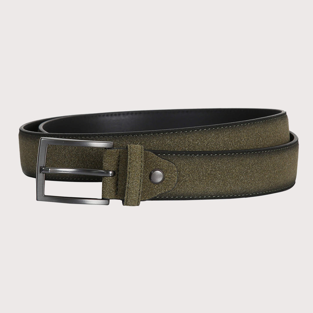 New York Belt - Suede Leather 100% Split Leather Belt