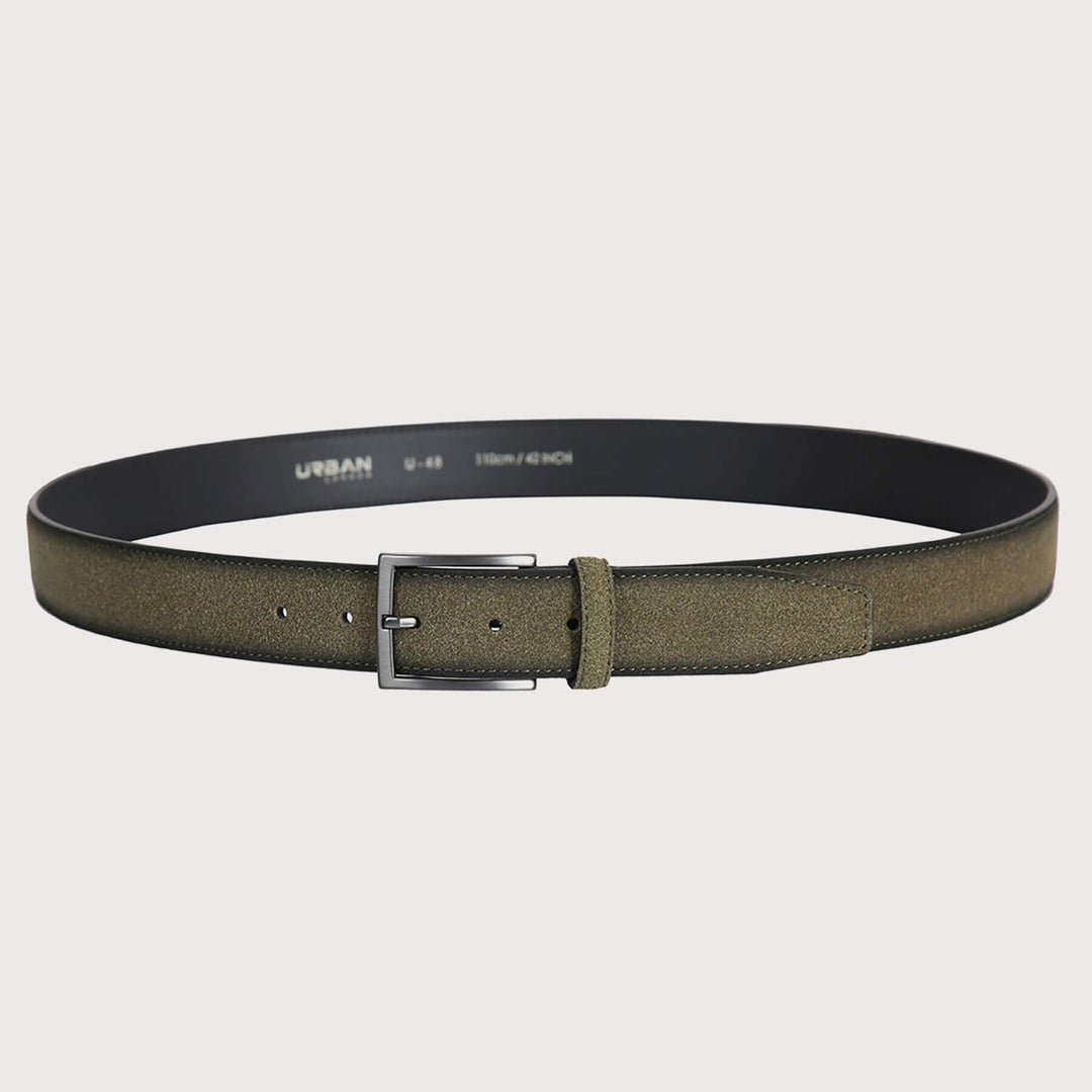 New York Belt - Suede Leather 100% Split Leather Belt