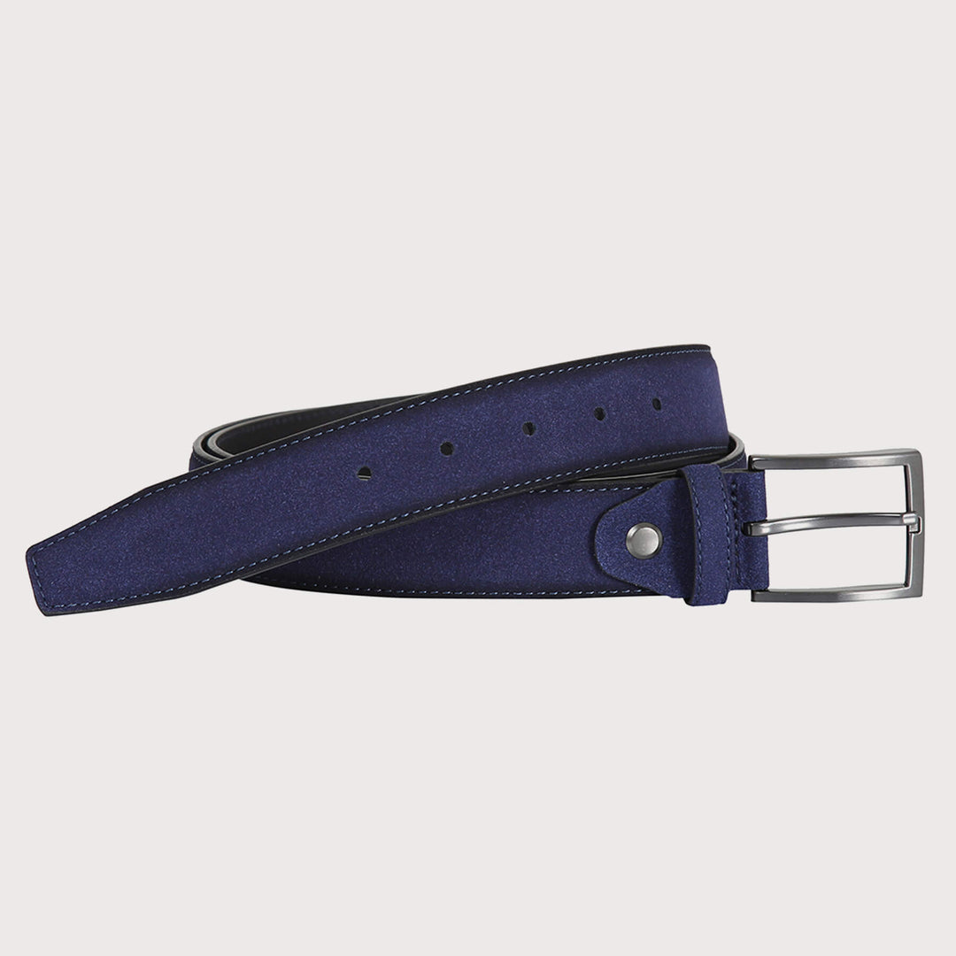 New York Belt - Suede Leather 100% Split Leather Belt