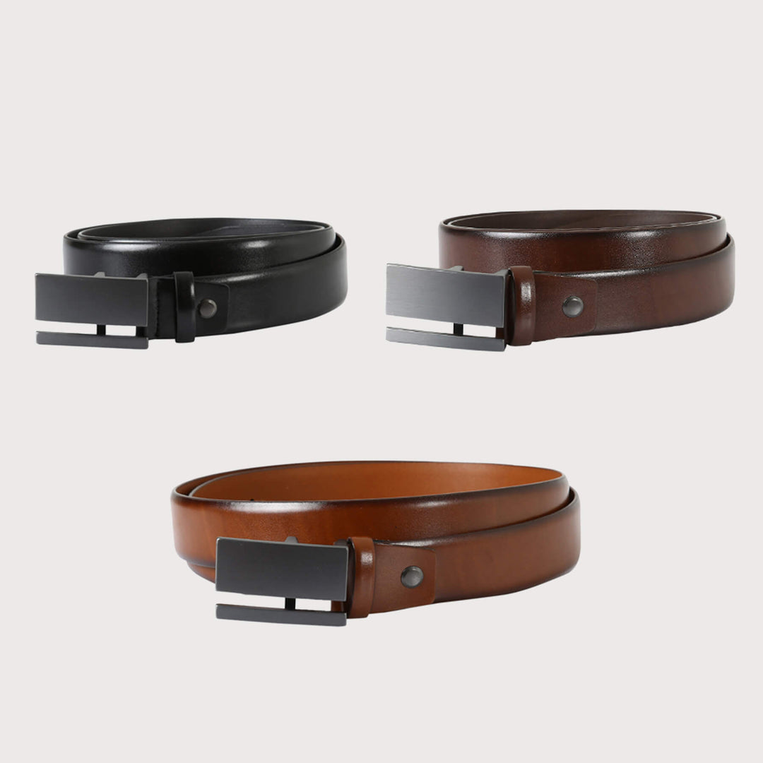 Mackenzie Belt for Men - Designer Plate Buckle Belts