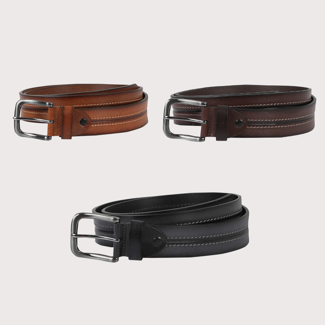 Replay Belt for Men - 100% Buffalo Leather